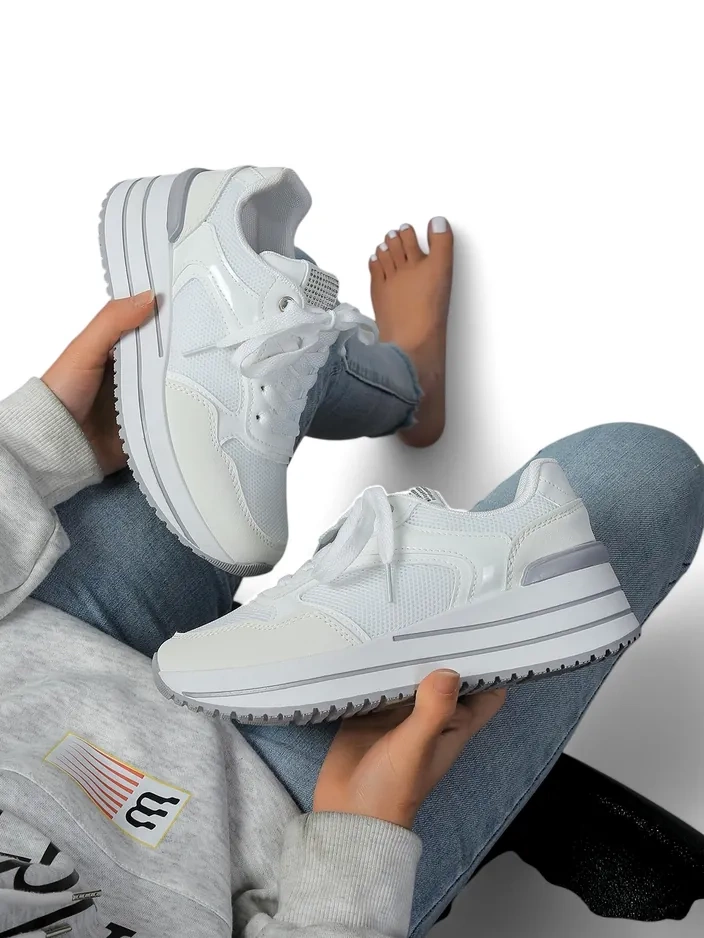 Royalfashion Women's sports sneakers on a platform Revided