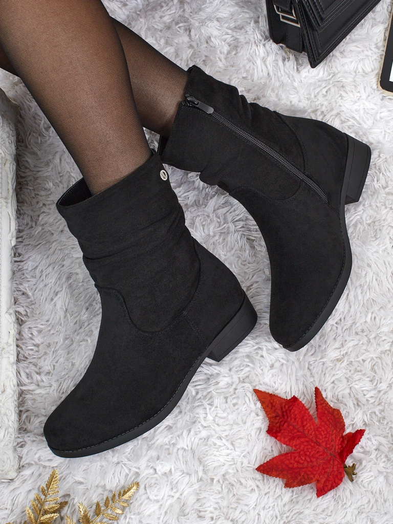 Botki kobiete high eko zamsz Norvia