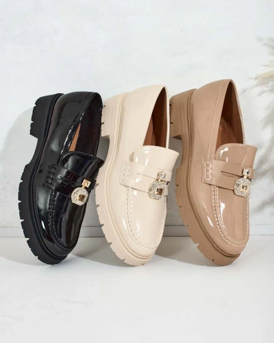 Royalfashion Women's lacquered moccasins Bemies