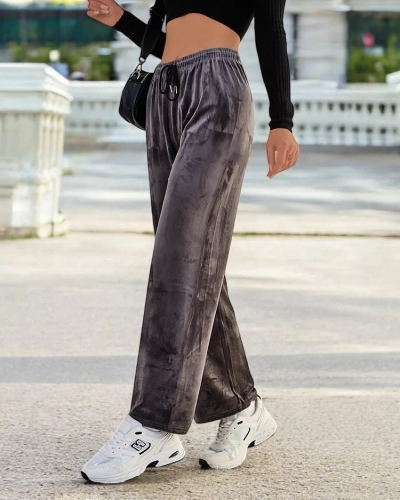 Royalfashion Sieviešu treniņbikses a'la velūrs