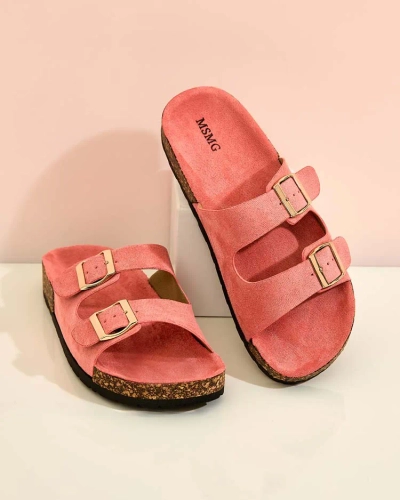 Royalfashion Женские шлепанцы с пряжками Foumy