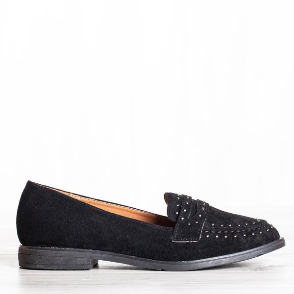 Black loafers with Paulete jets - Footwear