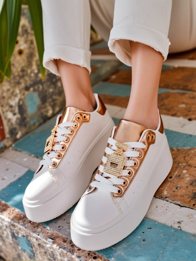 Royalfashion Women's platform sport sneakers Oviger