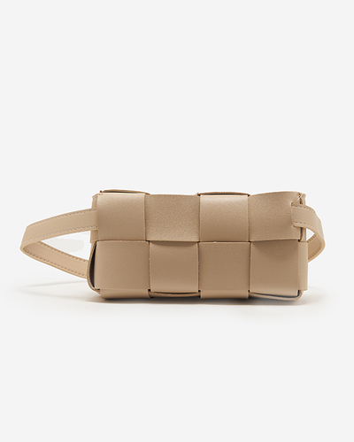 Beige women's waist bag - Accessories