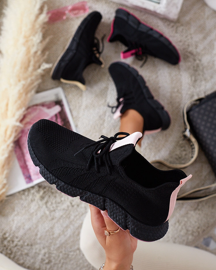 Black and pink women's sports shoes Bommgi - Footwear