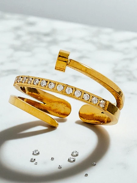 Dolce Vita bangle bracelet with decorative charms