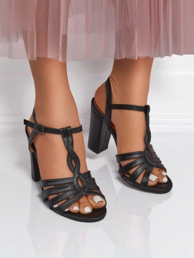 Royalfashion Sieviešu blokpapēžu sandales Daffi Elegance