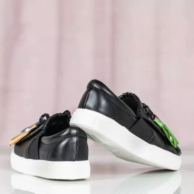 OUTLET Black sports sneakers with Osederra fringes - Footwear