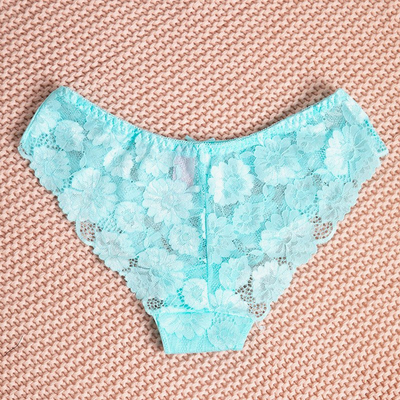 Women's mint lace panties - Underwear
