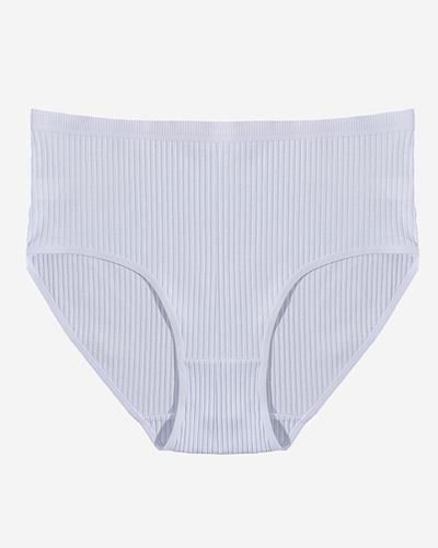 Sieviešu biksītes ar rievām baltā krāsā- Apakšveļa