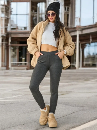 Royalfashion Женские теплые хлопковые леггинсы