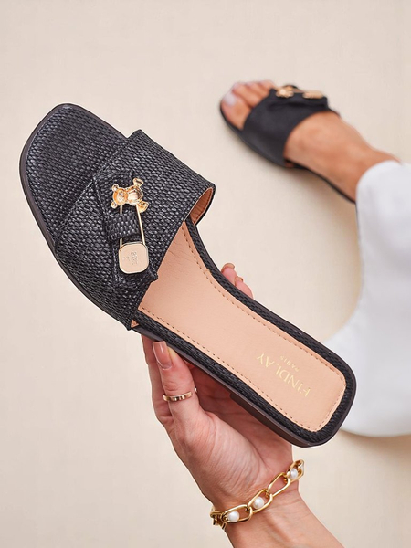 Royalfashion Women's straw flip-flops Sandals Aurelia