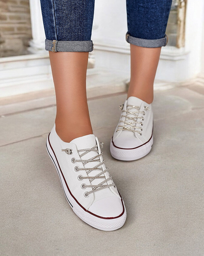 Royalfashion Women's sneakers with decorative laces Timi