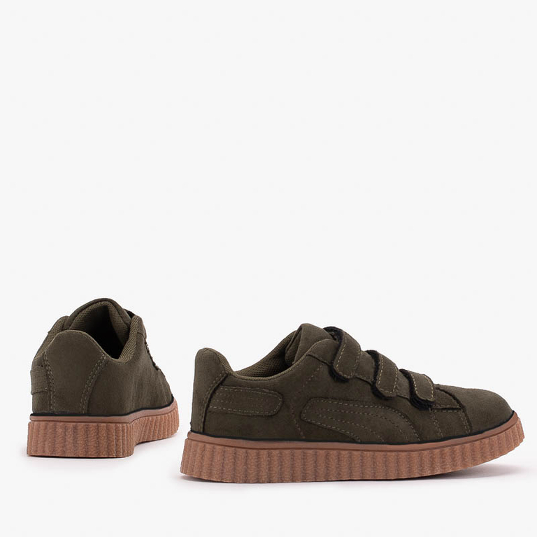 Dark green boys' sports shoes Jey - Footwear