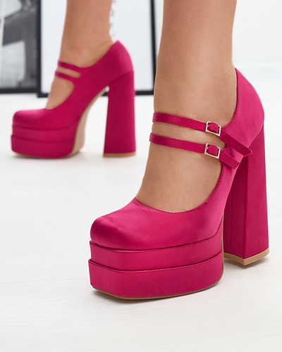 Fuchsia women's high stiletto pumps Elika - Footwear