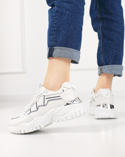 Белые женские кроссовки Jenirso