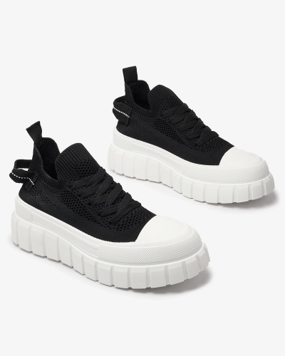 Women's sneakers in black color Juneasi - Footwear