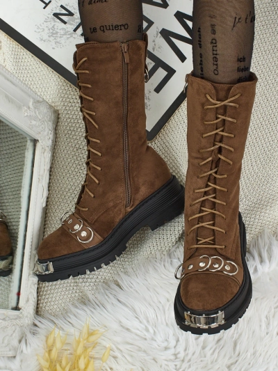 Royalfashion Werces Women's Lace-up Ankle Boots