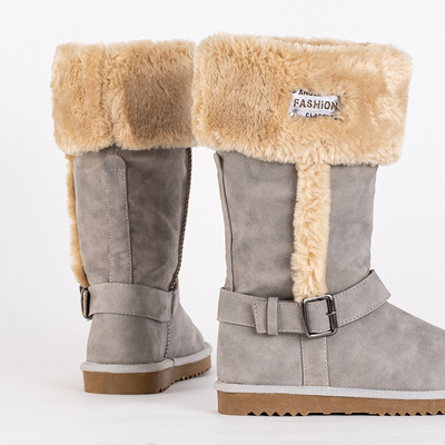 Light gray women's snow boots Giuseppina - Footwear