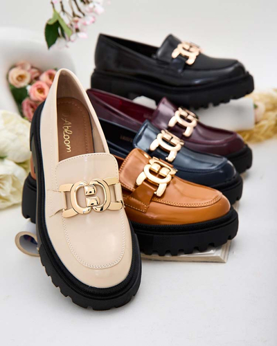 Royalfashion Женские лакированные мокасины Bevevra