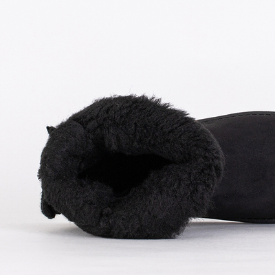 Women's Aurelia Black Flat Heel Boots