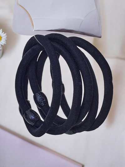 Royalfashion 5 melnu matu gumiju komplekts Nerov