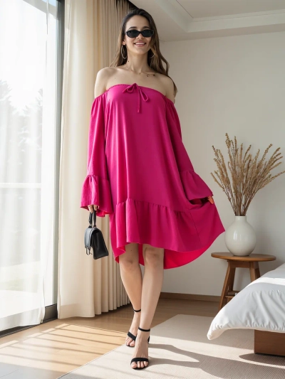 Royalfashion Women's dress a'la Spanish with frills oversized