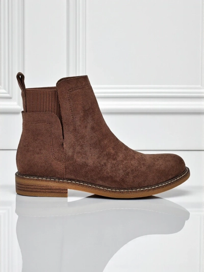 Women's Chelsea-style ankle boots made of eco-suede Veysi