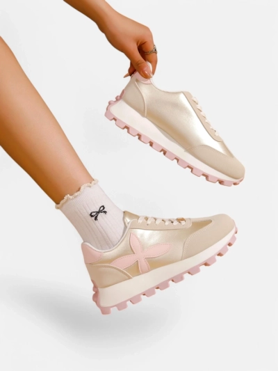 Royalfashion Women's sporty sneakers on a thicker sole Aloqa