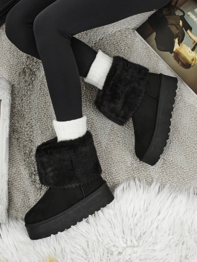 Women's snow-style boots with fur Irelle
