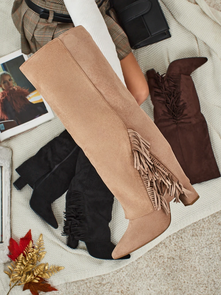 Women's Eco Suede Boots with Upper Rimolea