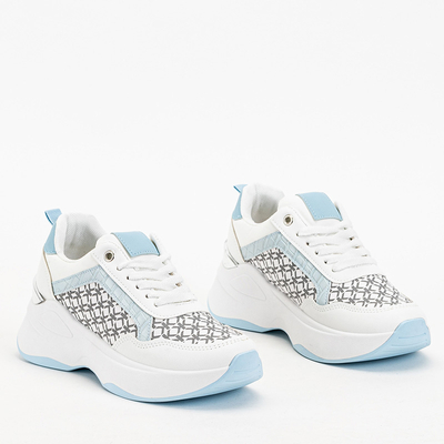 Blue and white women's sports shoes Weniso sneakers - Footwear