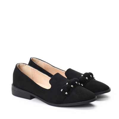 Czarne mokasyny- Obuwie