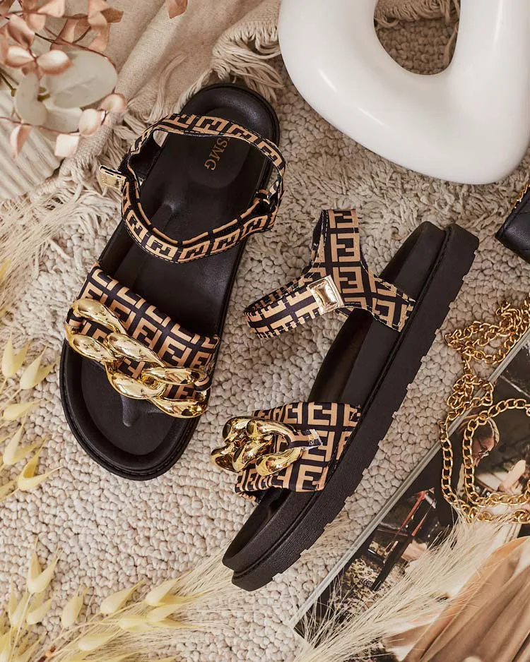 Royalfashion Women's Orette chain sandals