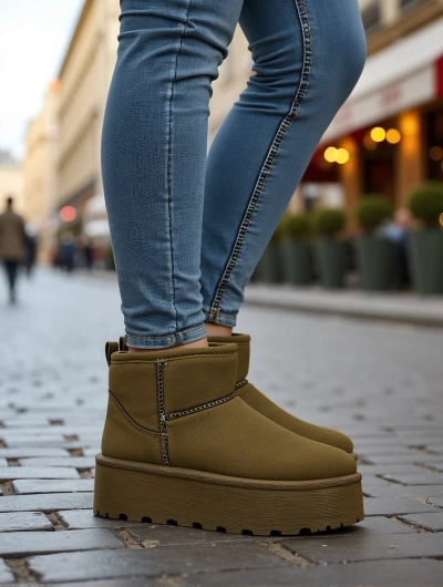 Royalfashion Short boots women's snow boots-style Wiebi