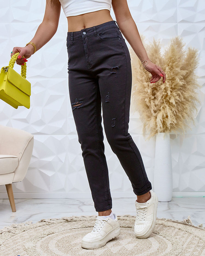 Royalfashion Women's mom jeans pants
