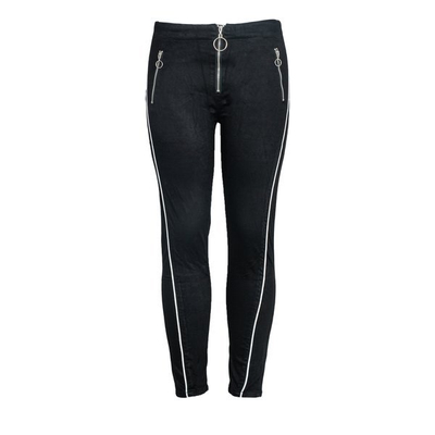 Black pants with white piping - Pants 1