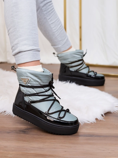 Royalfashion Женские сапоги-слипы a'la snow boots in blue Vevnose