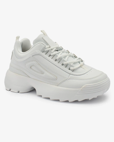 Royalfashion Белый Женские спортивные туфли на платформе Active Motion