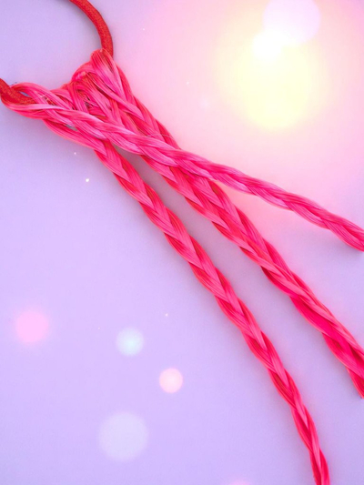 Royalfashion Clip-in braids on an elastic band