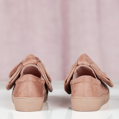 Pink slip on with Karisa bow - Footwear 1