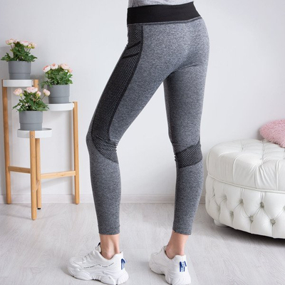 Gray gaiters with black inserts - Pants 1