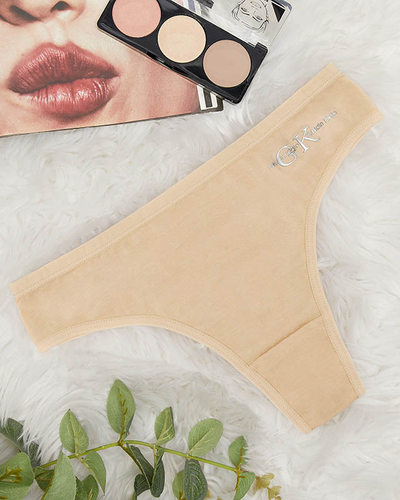 Bēšas sieviešu kokvilnas siksnas - Apakšveļa