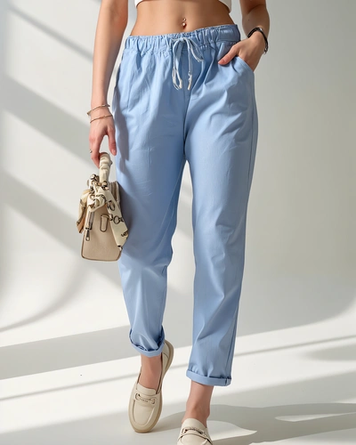 Royalfashion Simple women's fabric trousers