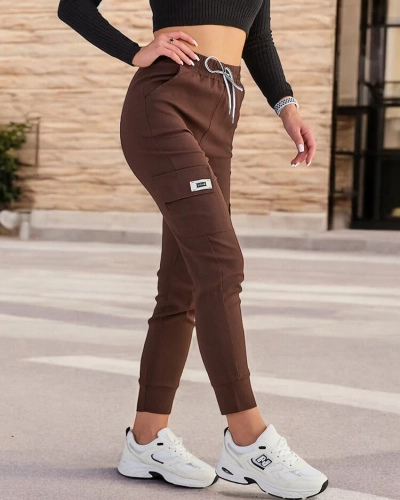 Royalfashion Sieviešu kokvilnas auduma kaujas bikses