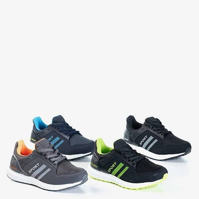 OUTLET Black and green women's sports shoes Birala - Footwear