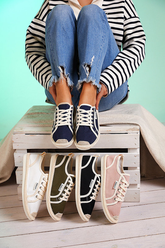 Black Mokida woven women's sneakers - Footwear