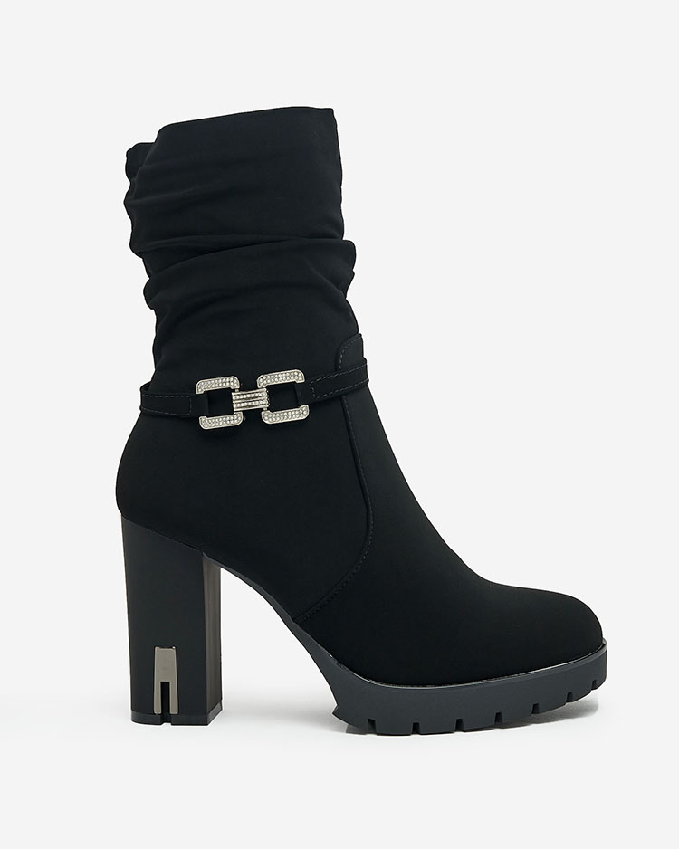 Royalfashion Женские сапоги на шпильке с декором Teroleda