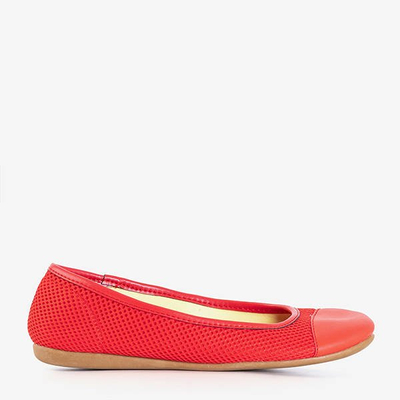 Red Palmolina mesh ballerinas - Footwear