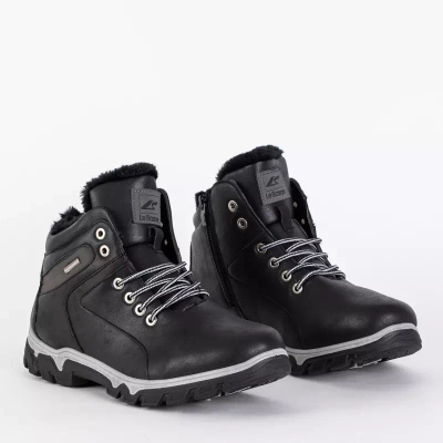 OUTLET Black men's winter boots by Ogitso - Footwear